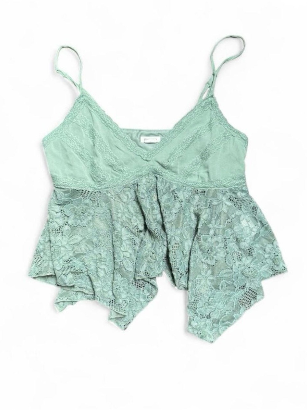 Kimchi Blue Lace-Trim Mint Camisole